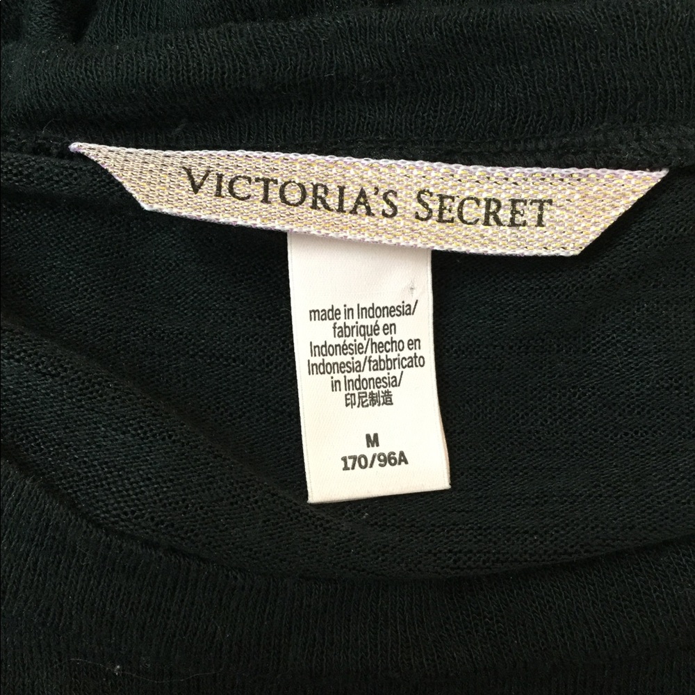 Victoria Secret black pullover top, Size M - Picture 4 of 4
